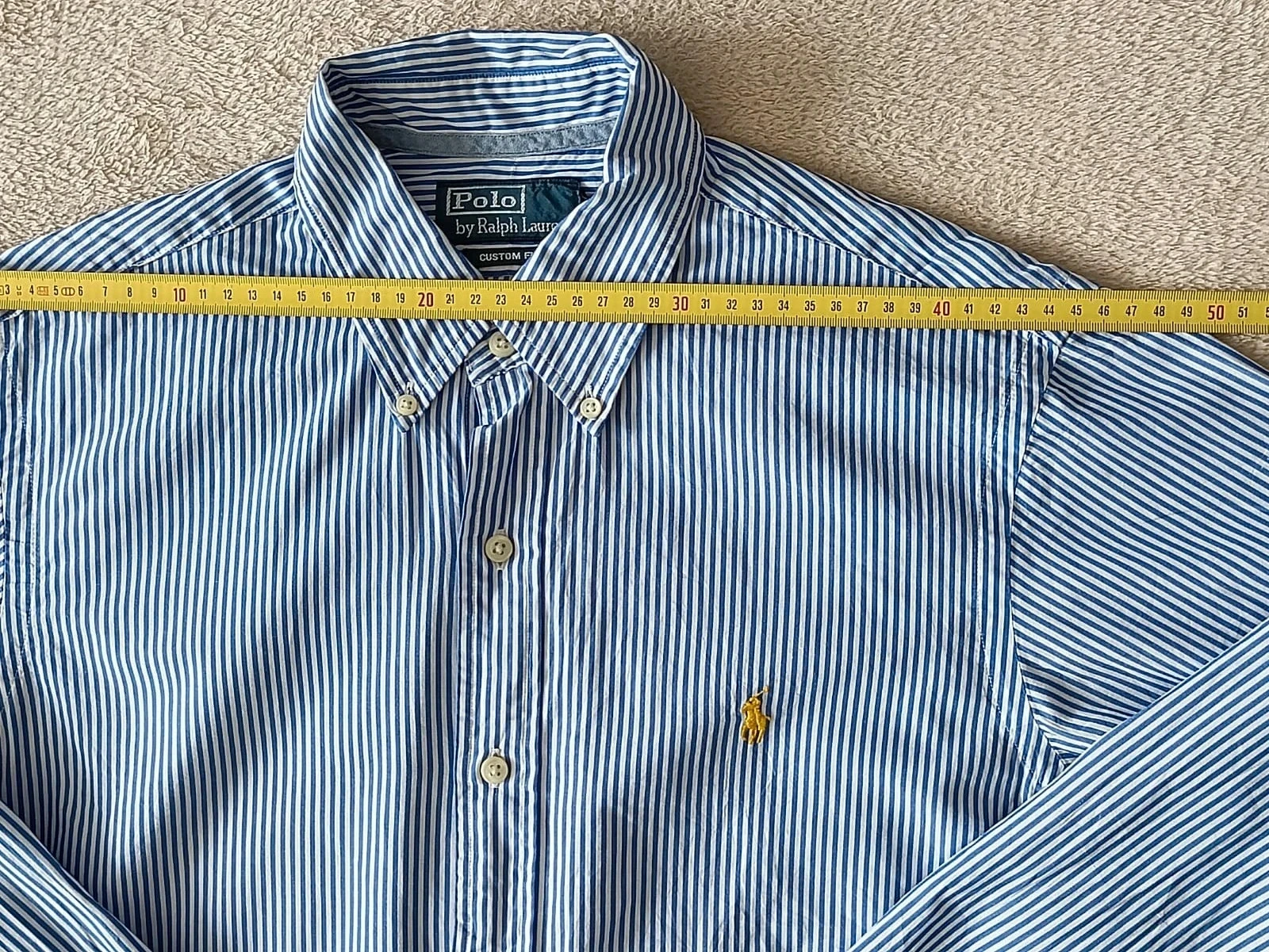 Polo Ralph Lauren blauw gestreept overhemd wit Maat M – photo 13